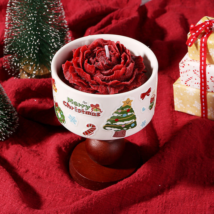 2024 christmas camellia rose scented candle gift set