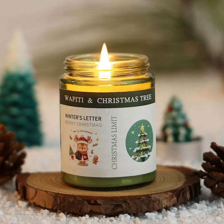 2024 christmas diy glass cup scented candle gift set