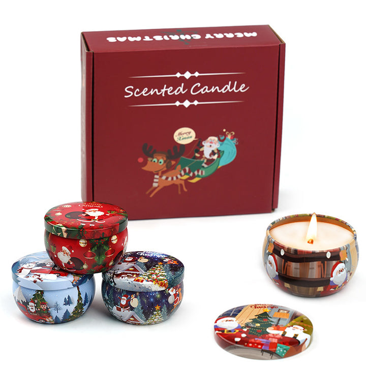 2024 christmas gift tin aromatherapy scented candle gift box