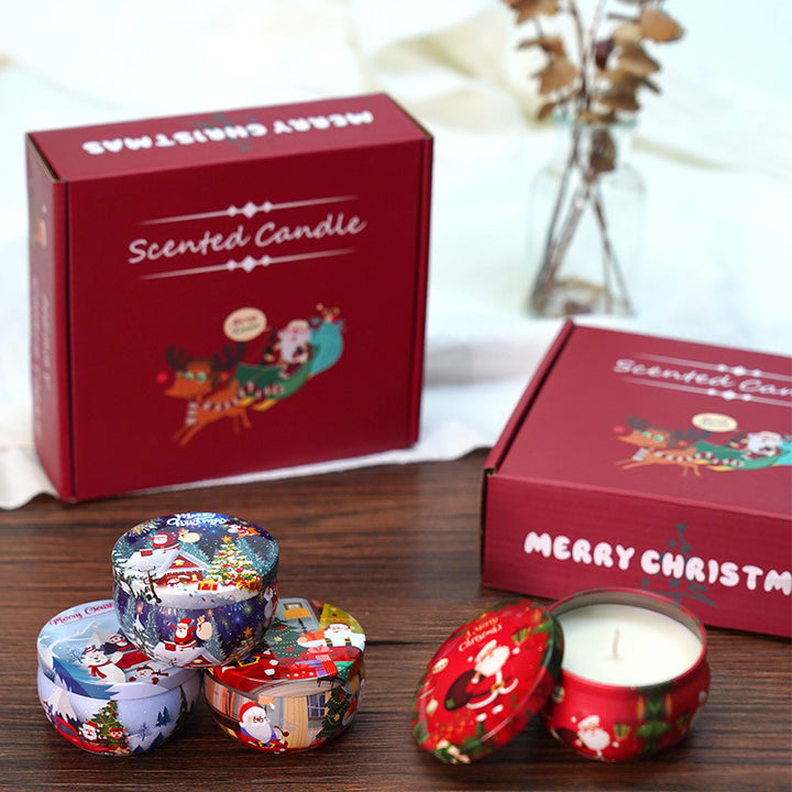 2024 christmas gift tin aromatherapy scented candle gift box