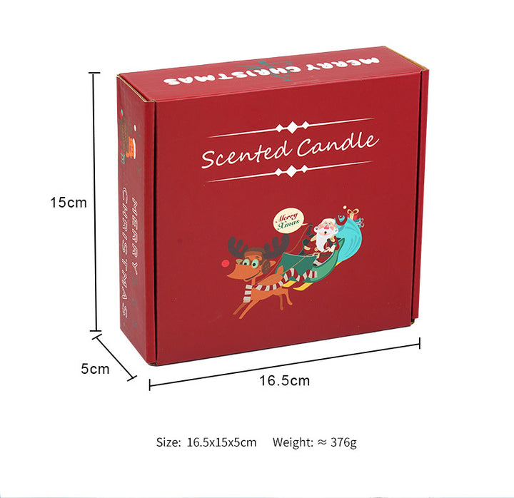 size of 2024 christmas gift tin aromatherapy scented candle gift box