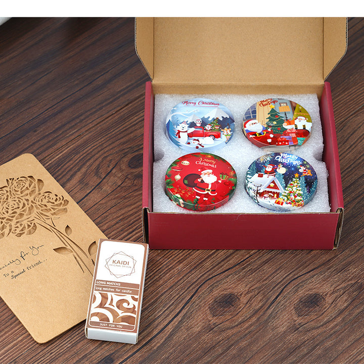 2024 christmas gift tin aromatherapy scented candle gift box