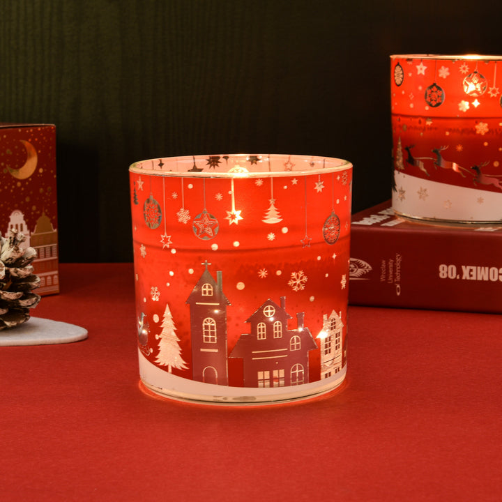 2024 christmas led night sky glass jar scented candle