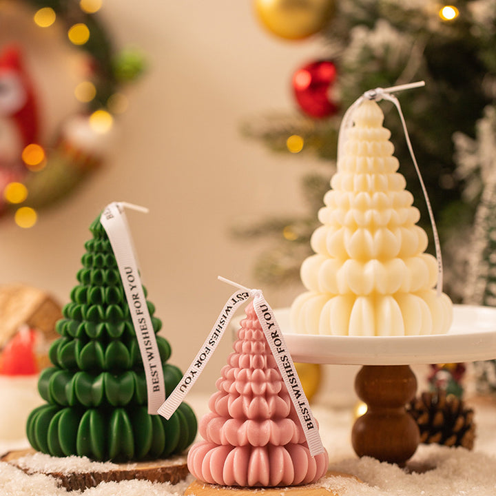 2024 christmas origami style christmas tree scented candle