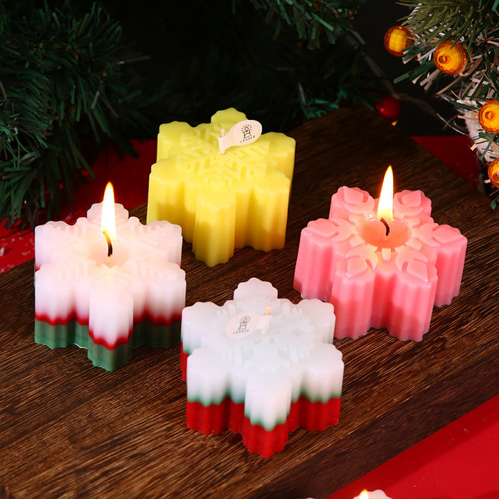 2024 christmas snowflake shaped scented candle