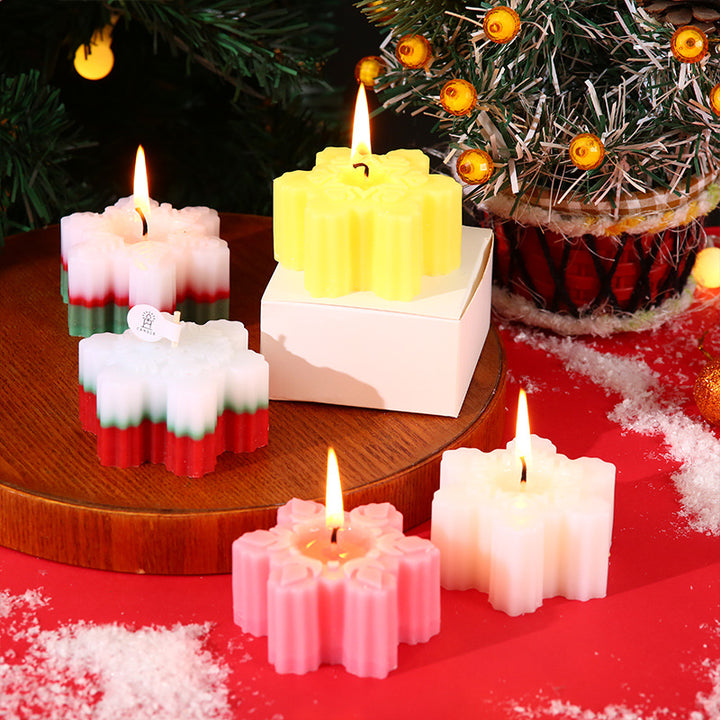 2024 christmas snowflake shaped scented candle