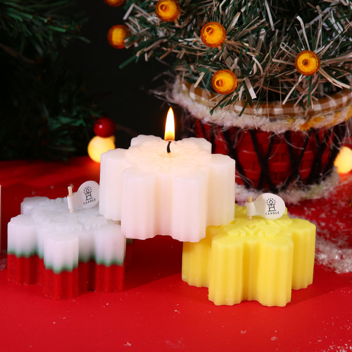 2024 christmas snowflake shaped scented candle