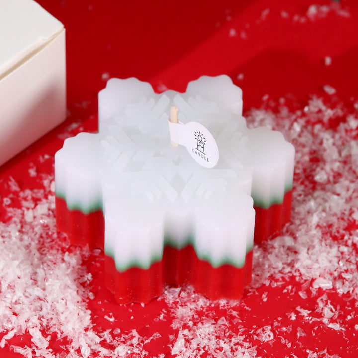 2024 christmas snowflake shaped scented candle