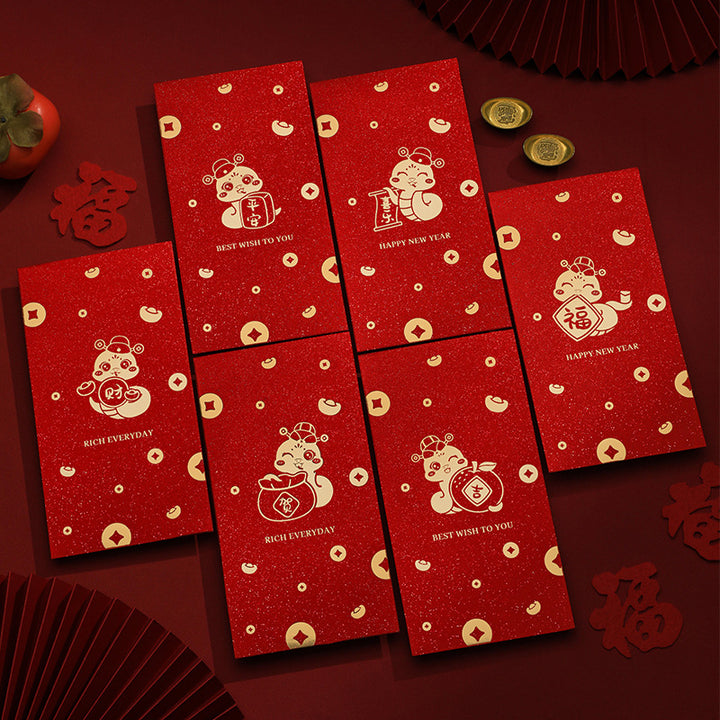 2025 new year red envelopes year of the snake lucky money envelope