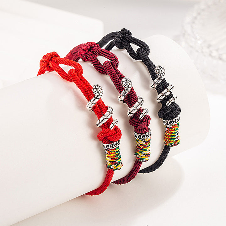 2025 year of snake zodiac lucky red string bracelet