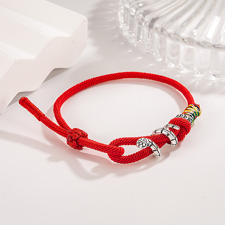 2025 year of snake zodiac lucky red string bracelet