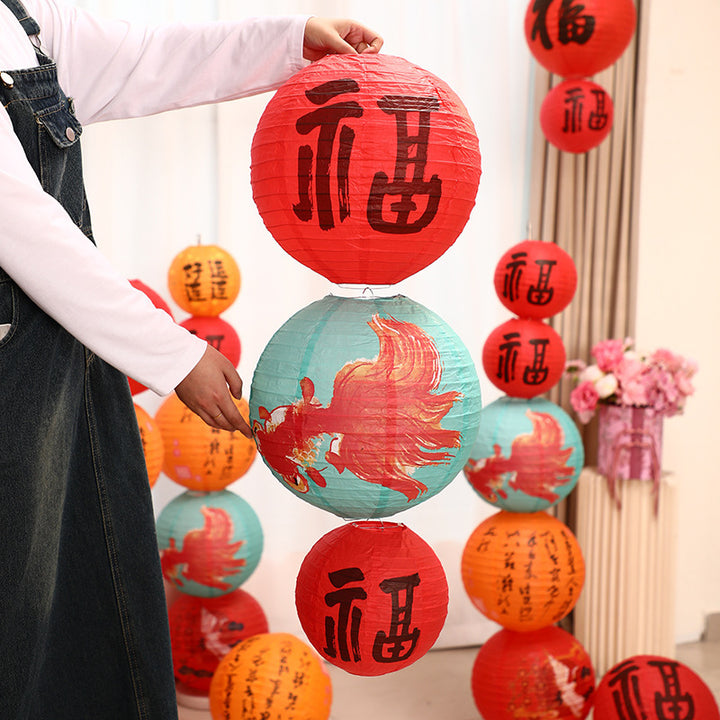 2025-year-of-the-snake-foldable-fortune-paper-lantern-hanging-decoration-13