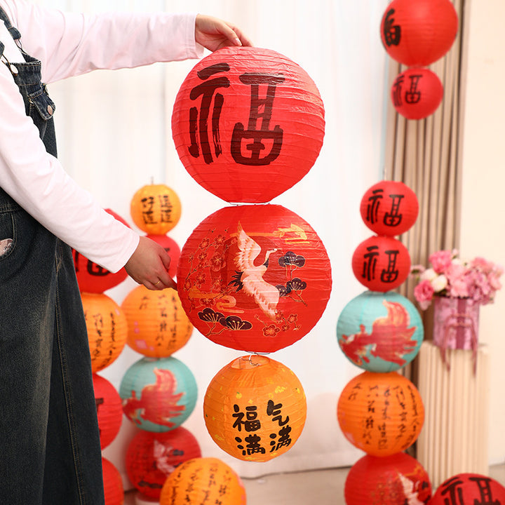 2025-year-of-the-snake-foldable-fortune-paper-lantern-hanging-decoration-14