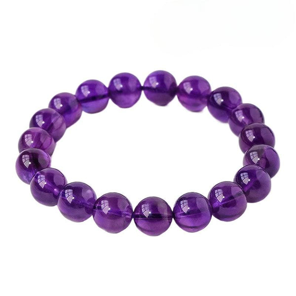 amethyst beaded crystal bracelet