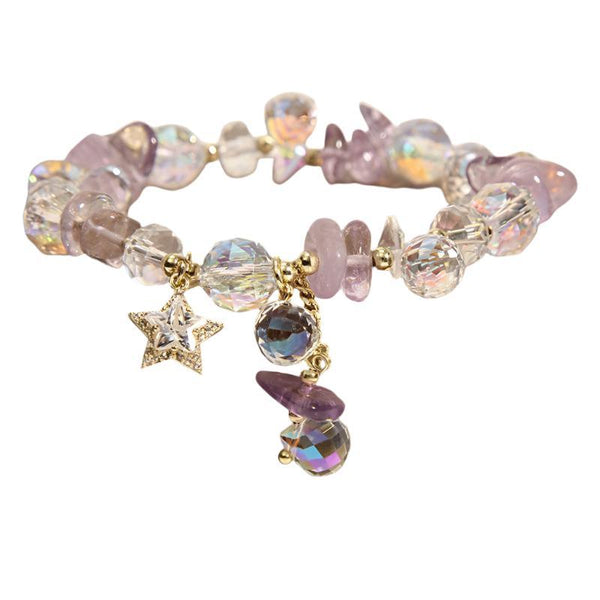 amethyst star healing and energy crystal bracelet