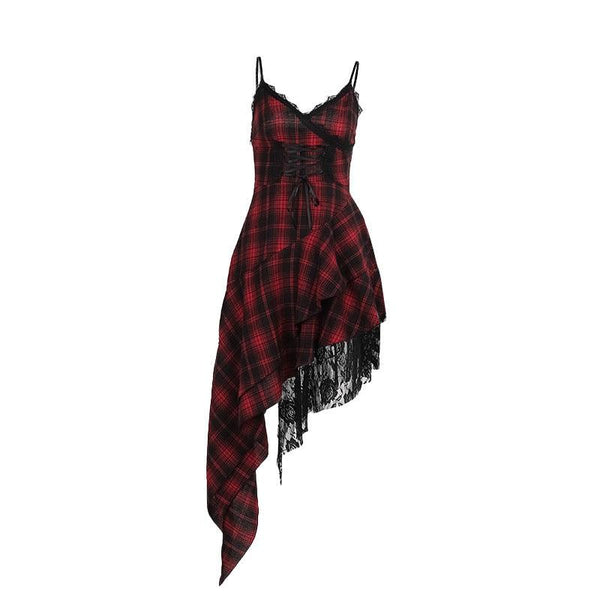 a black and red gothic lolita sleeveless dress