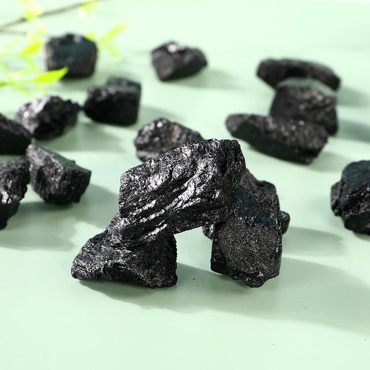 details of black tourmaline crystal stones aromatherapy stones