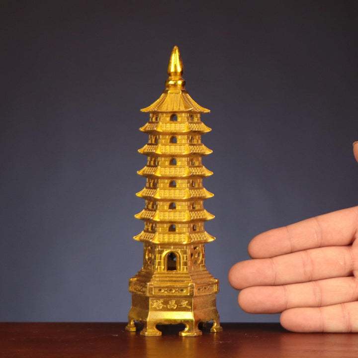 size of bronze wenchang pagoda taoist god ornaments