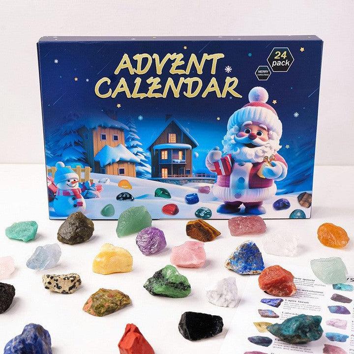 christmas advent calendar crystal mineral surprise gift box