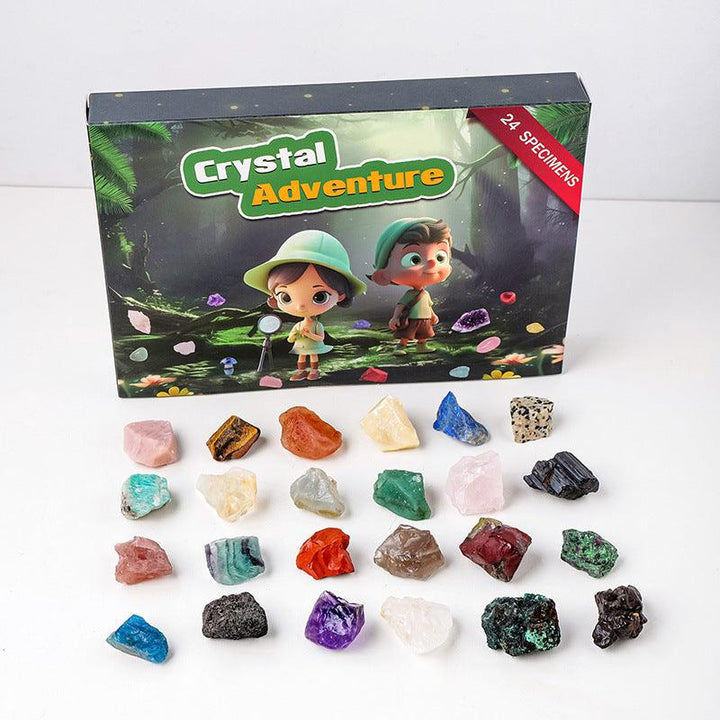 christmas advent calendar crystal mineral surprise gift box