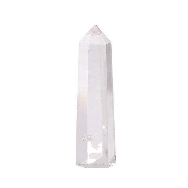 clear crystal tower feng shui hexagonal crystal raw stone tower