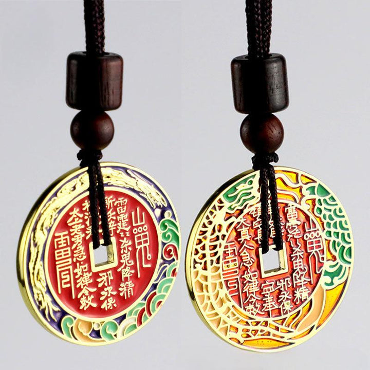 details of colorful enamel the mountain ghost thunder lord spend money necklace