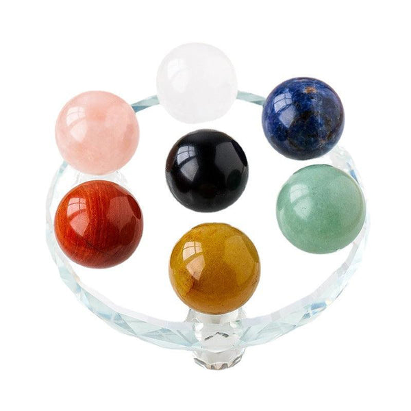 crystal ball seven star array ornament rainbow crystal raw stone