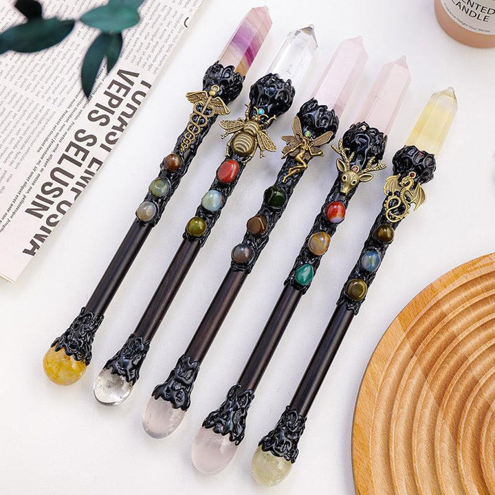 crystal magic wand witch energy crystal stick