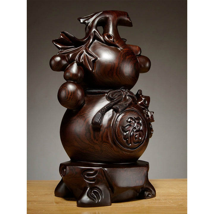 ebony-and-rosewood-carved-fu-lu-gourd-feng-shui-home-decor-03