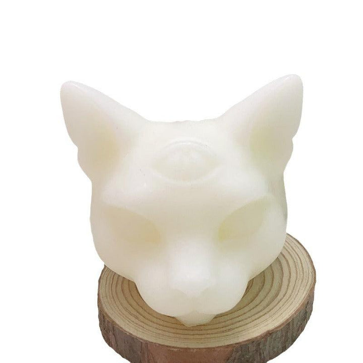 gothic three eyed cat shape aromatherapy scented candles