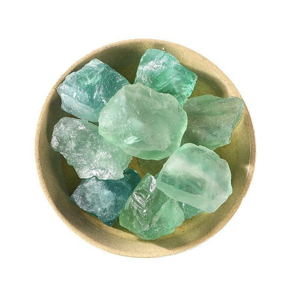 green fluorite crystal raw stone healing gemstones