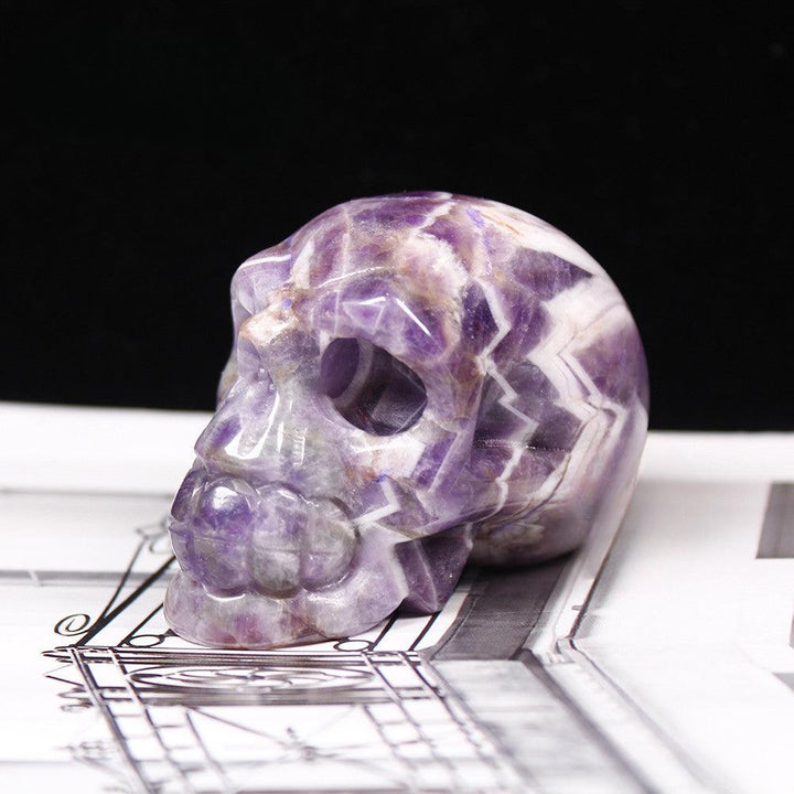 halloween amethyst crystal gothic skull home decor