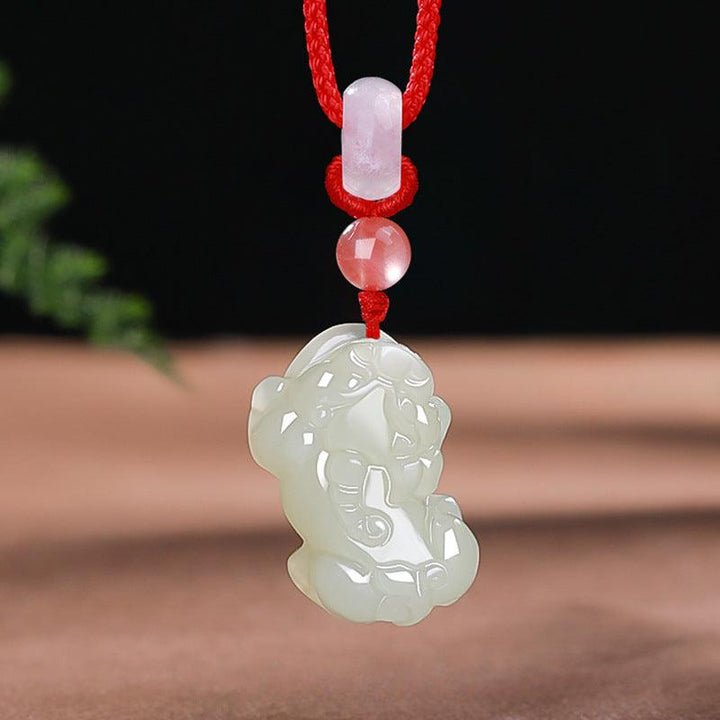 details of hetian jade money pixiu pendant natural jade couple necklace