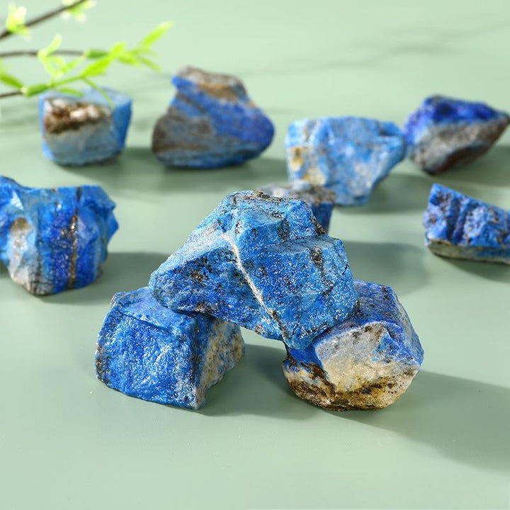 details of lapis lazuli crystal raw stone aromatherapy incense stone