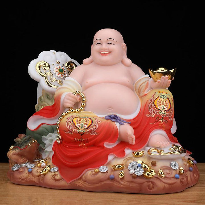 details of laughing happy buddha ornament maitreya buddha statue