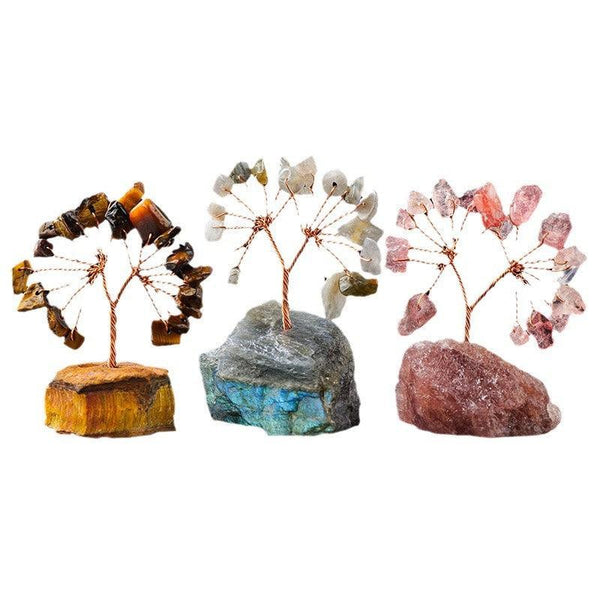 mini natural raw crystal bonsai tree