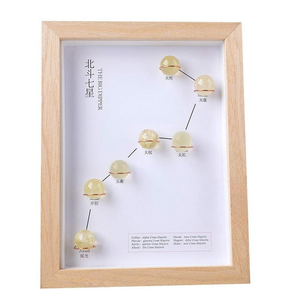 natural crystal big dipper photo frame display