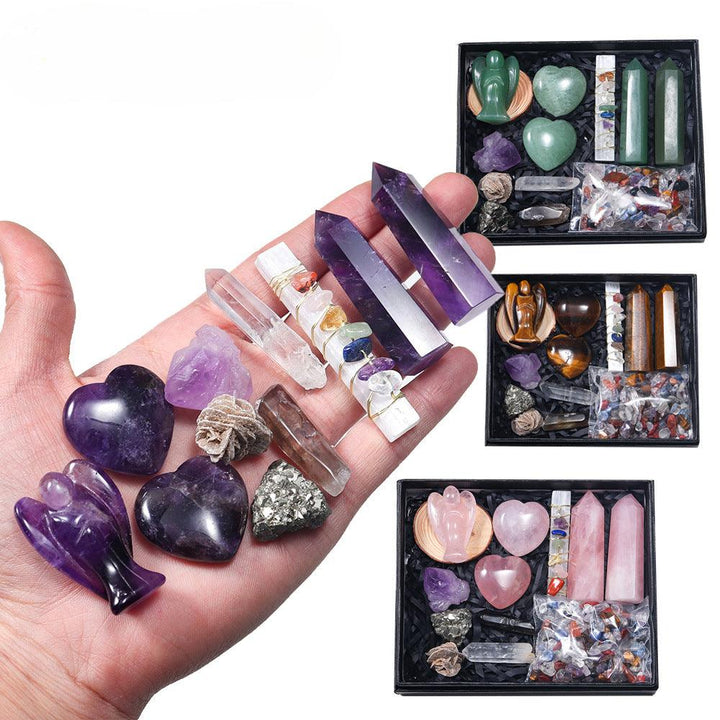 natural crystal gift box set witch divination kit