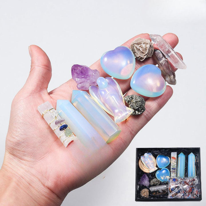 opal crystal gift box set witch divination kit