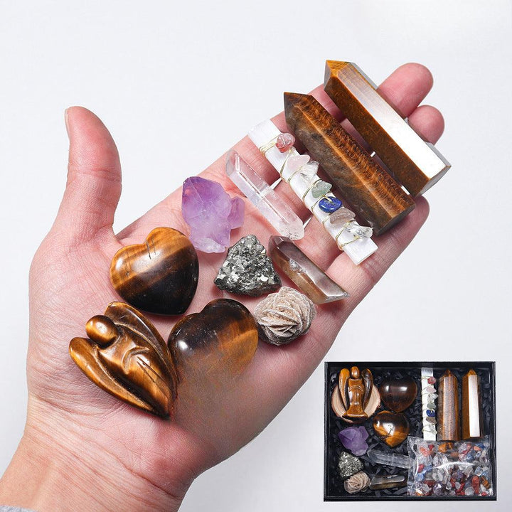 tiger's eye crystal gift box set witch divination kit