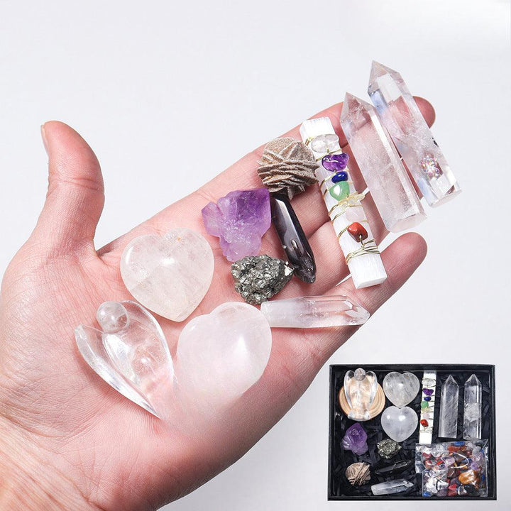 clear crystal gift box set witch divination kit