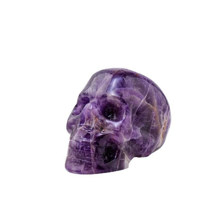 natural crystal gothic skull sculpture ornament