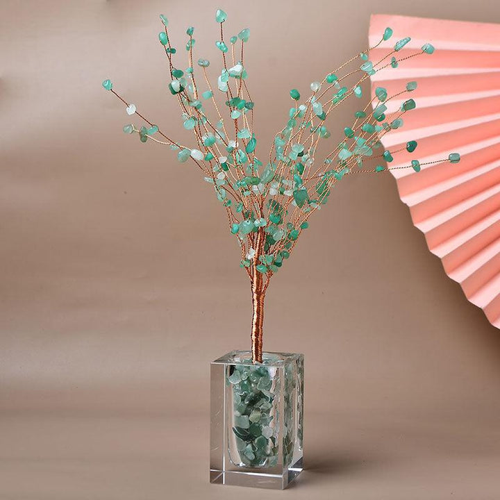 aventurine crystal starry sky bonsai tree