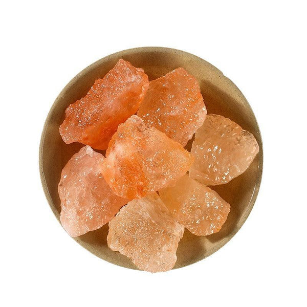 orange salt stone crystal raw aromatherapy incense stone