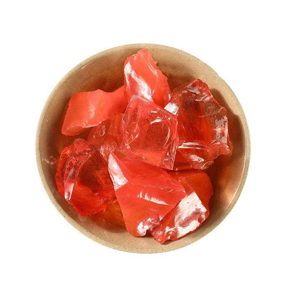 red quartz crystal raw stone aromatherapy incense stone