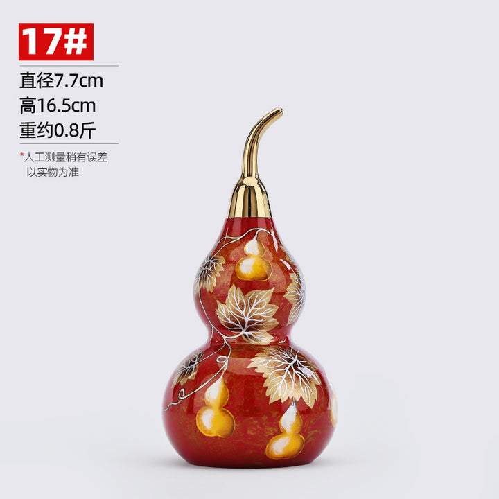 taoist-five-blessings-painted-copper-hu-lu-decor-ornament-05