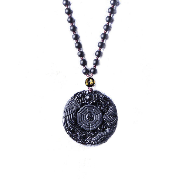 taoist-yin-yang-bagua-dragon-and-phoenix-obsidian-necklace-pendant