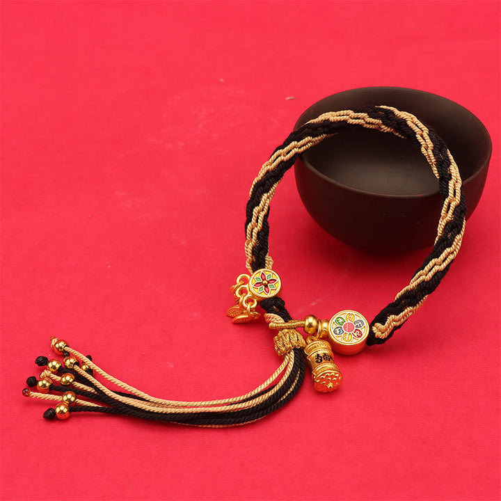 tibetan style red string year of the snake protection bracelet