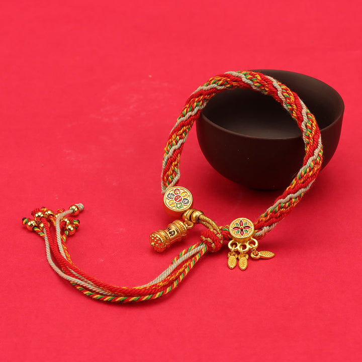 tibetan style red string year of the snake protection bracelet