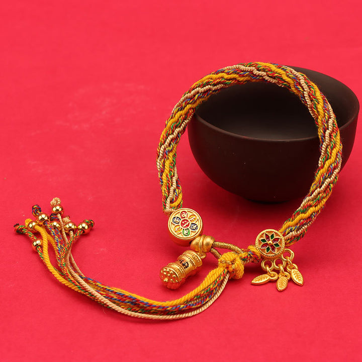 tibetan style red string year of the snake protection bracelet